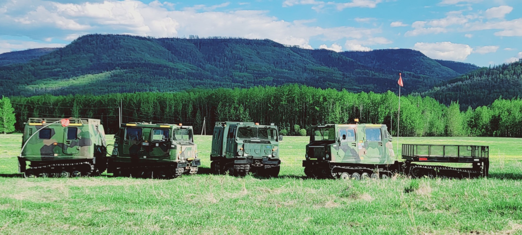 Hagglund Vehicles on the Forest