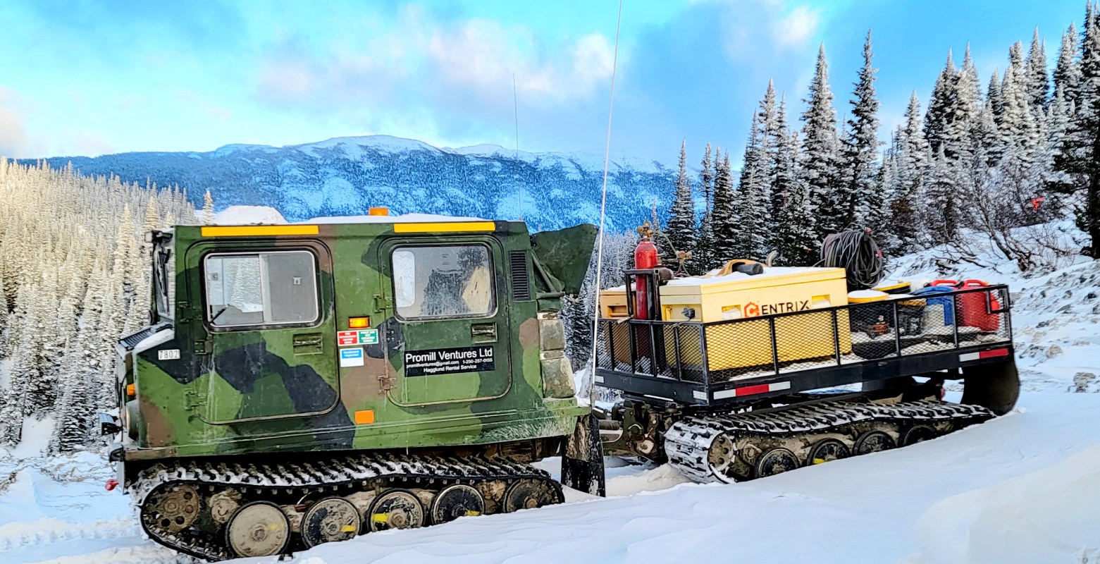 Hagglund Vehicles on Ice Mountains